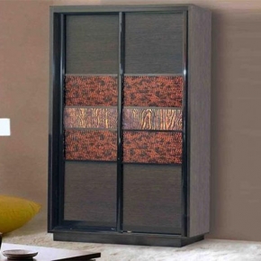 Шкафы-купе с кожей